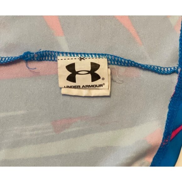 UNDER ARMOUR HeatGear Performance Tee Youth XL 80's Abstract Style 1237859 Multi - Picture 7 of 12